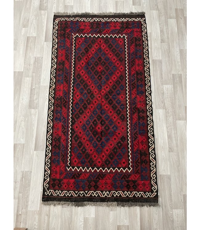 Handgewebte Orientalisch Wolle Kelim Teppich 200 x 130 cm