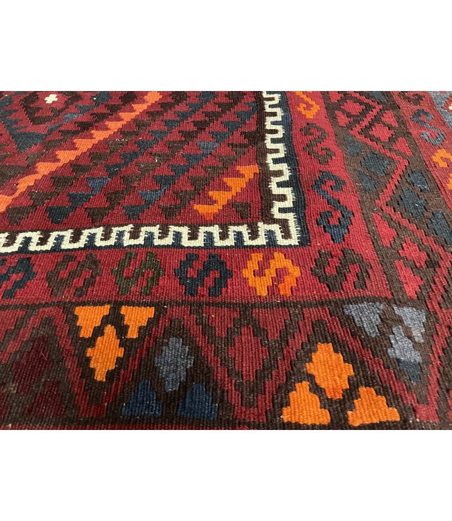 Handgewebte Orientalisch Wolle Kelim Teppich 202 x 136 cm