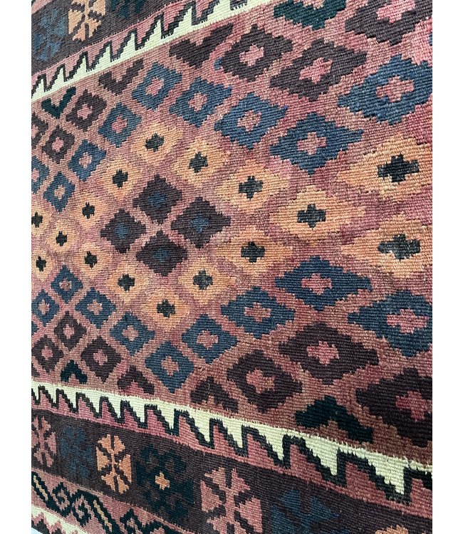 Handgewebte Orientalisch Wolle Kelim Teppich 201 x 96 cm