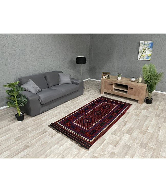 Handgewebte Orientalisch Wolle Kelim Teppich 207 x 097 cm