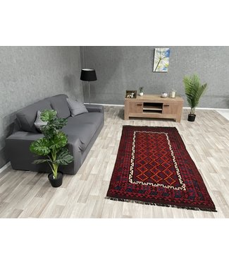 Handgewebte Orientalisch Wolle Kelim Teppich 225 x 114 cm