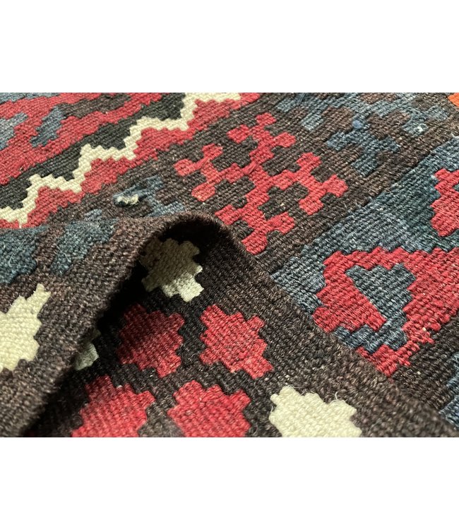 Handgewebte Orientalisch Wolle Kelim Teppich 209 x 101 cm