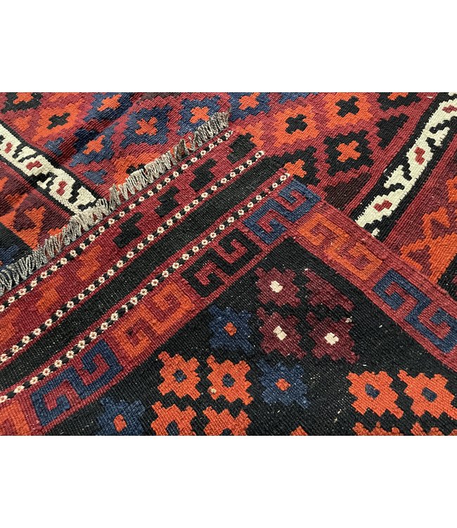 Hand Woven Afghan Wool Kilim Area Rug 216 x 141 cm (7'1 x 4'7) feet