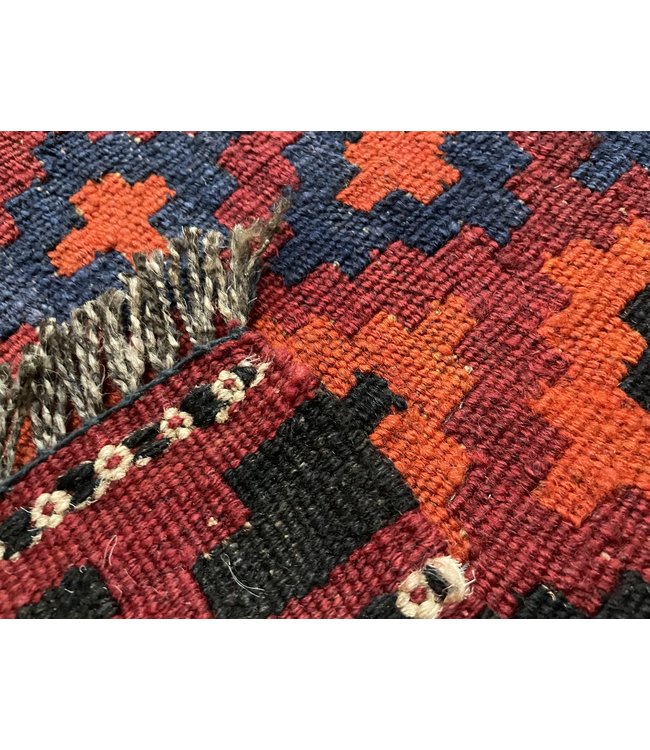 Hand Woven Afghan Wool Kilim Area Rug 216 x 141 cm (7'1 x 4'7) feet