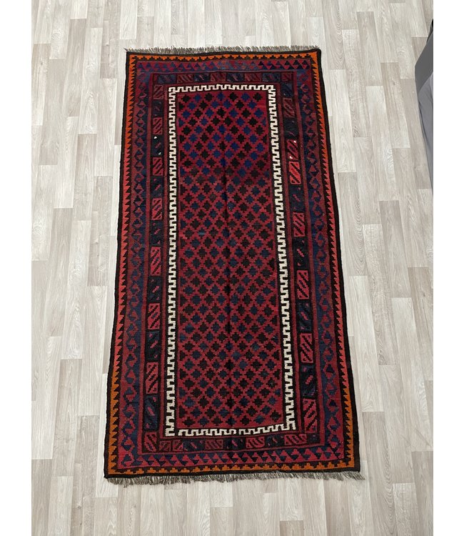 Handgewebte Orientalisch Wolle Kelim Teppich 219 x 111 cm