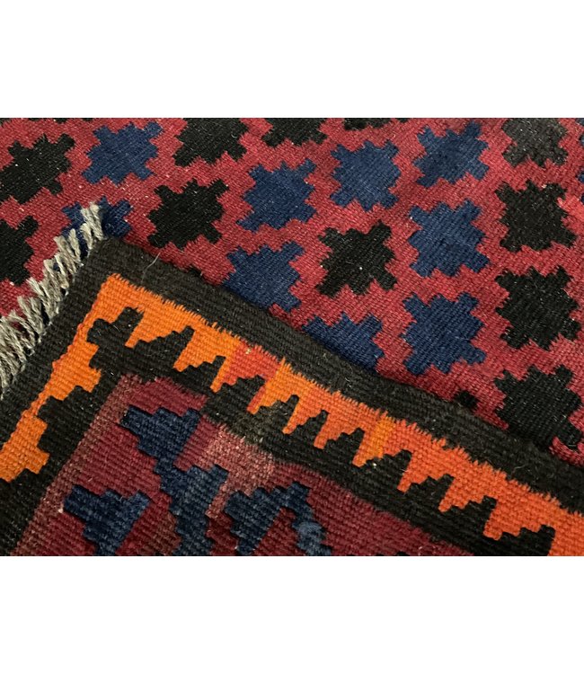 Handgewebte Orientalisch Wolle Kelim Teppich 219 x 111 cm