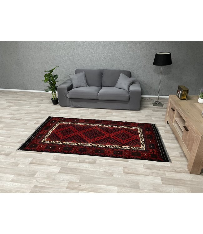 Handgewebte Orientalisch Wolle Kelim Teppich 210 x 107 cm