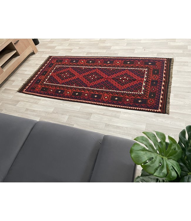 kelim 217 x 104 cmvloerkleed tapijt kelims hand geweven