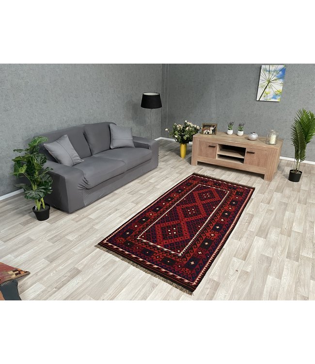 kelim 217 x 104 cmvloerkleed tapijt kelims hand geweven