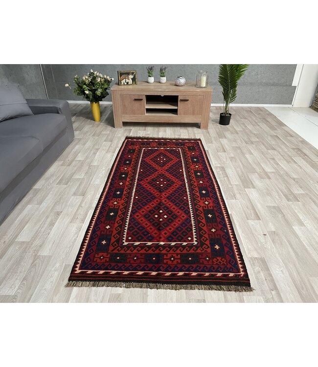 kelim 217 x 104 cmvloerkleed tapijt kelims hand geweven