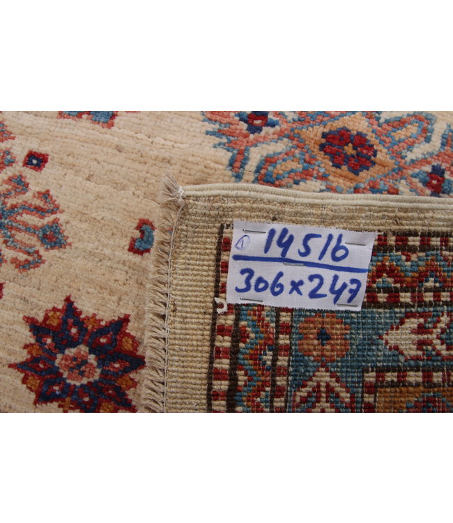 306x247 cm Kazak Rug Fine Hand knotted  Wool Oriental Carpet