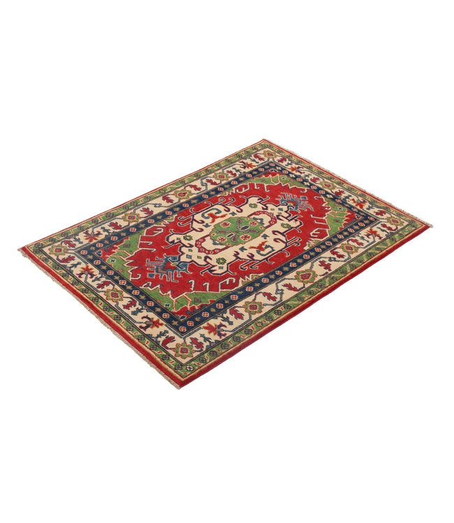 146x102 cm Kazak Rug Fine Hand knotted  Wool Oriental Carpet