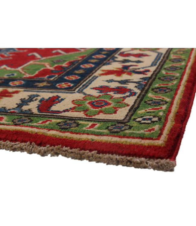 146x102 cm Kazak Rug Fine Hand knotted  Wool Oriental Carpet