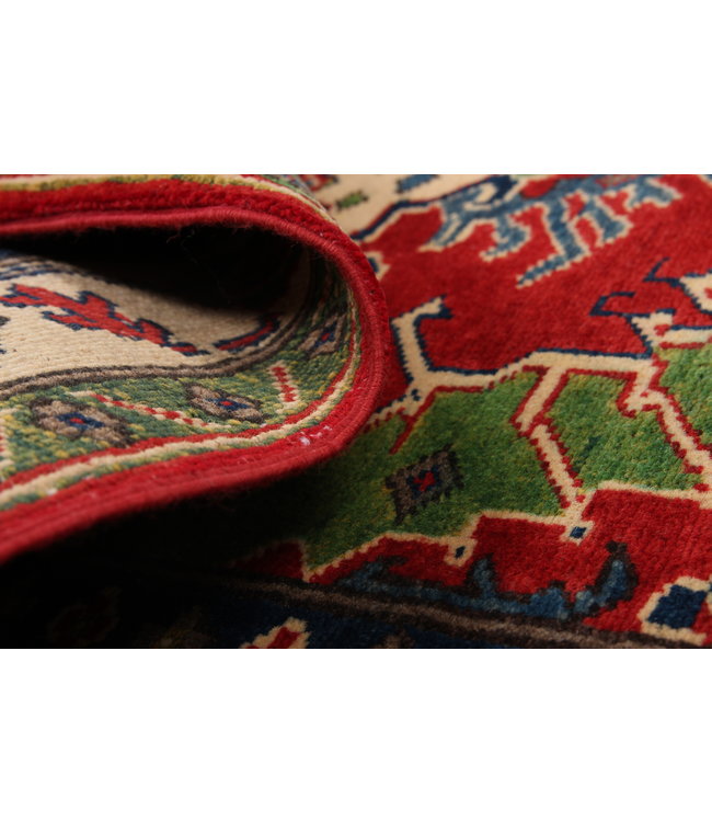 146x102 cm Kazak Rug Fine Hand knotted  Wool Oriental Carpet