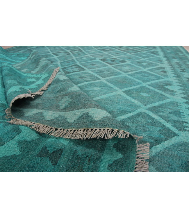 290x193 cm Handgemacht Wolle Kelim Teppich Orientteppich