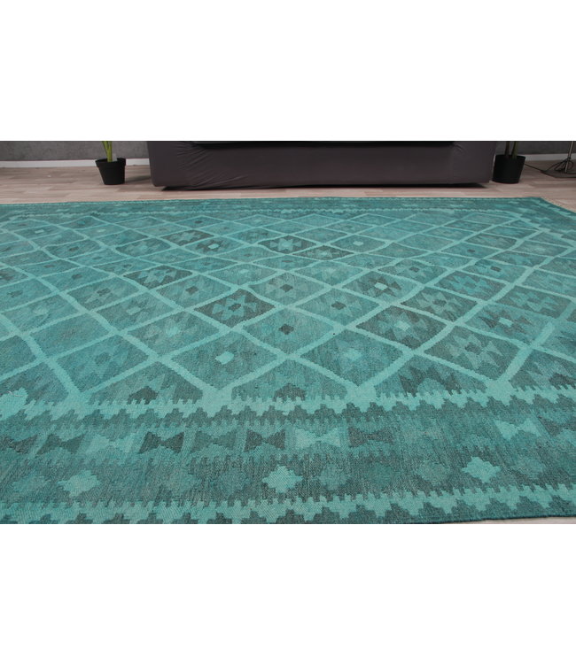 290x193 cm Handgemacht Wolle Kelim Teppich Orientteppich