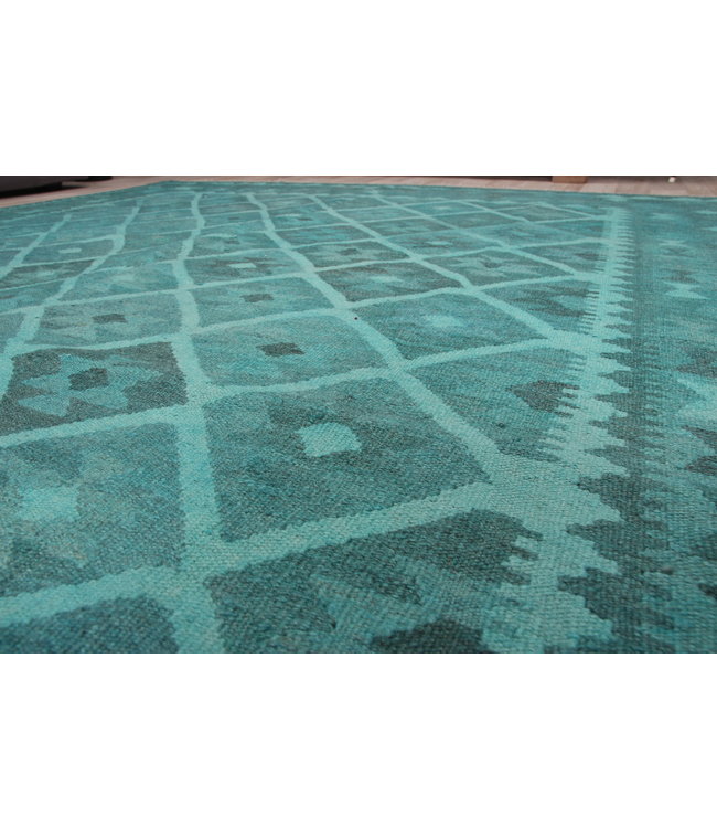 290x193 cm Handmade Afghan Kilim Area Rug Wool Carpet