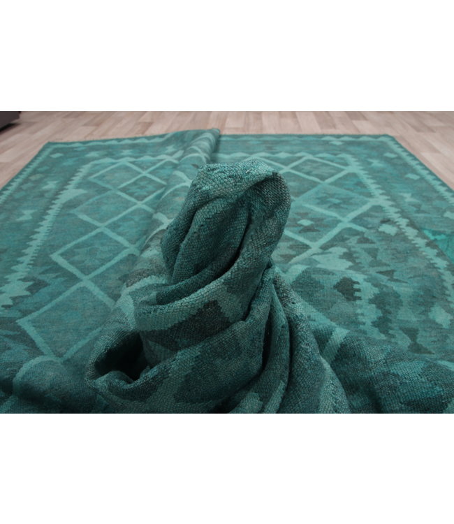 290x193 cm Handgemacht Wolle Kelim Teppich Orientteppich