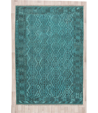 301x202 cm Handmade Afghan Kilim Area Rug Wool Carpet