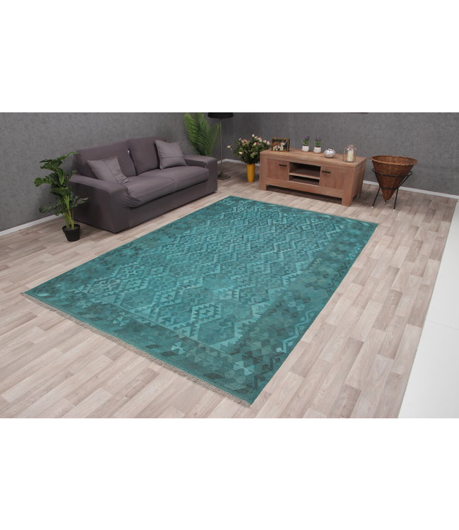 301x202 cm Handgemacht Wolle Kelim Teppich Orientteppich