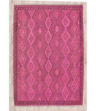 298x200 cm Handmade Afghan Kilim Area Rug Wool Carpet
