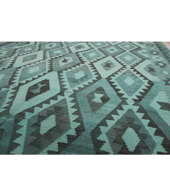 295x205 cm Handgemacht Wolle Kelim Teppich Orientteppich