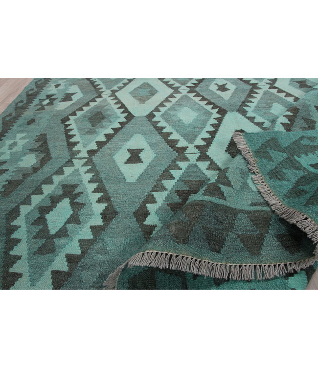 295x205 cm Handmade Afghan Kilim Area Rug Wool Carpet