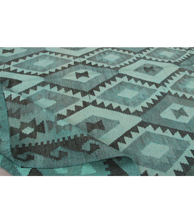 295x205 cm Handmade Afghan Kilim Area Rug Wool Carpet