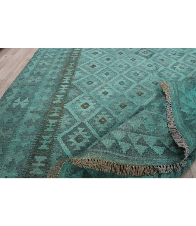 297x196 cm Handgemacht Wolle Kelim Teppich Orientteppich