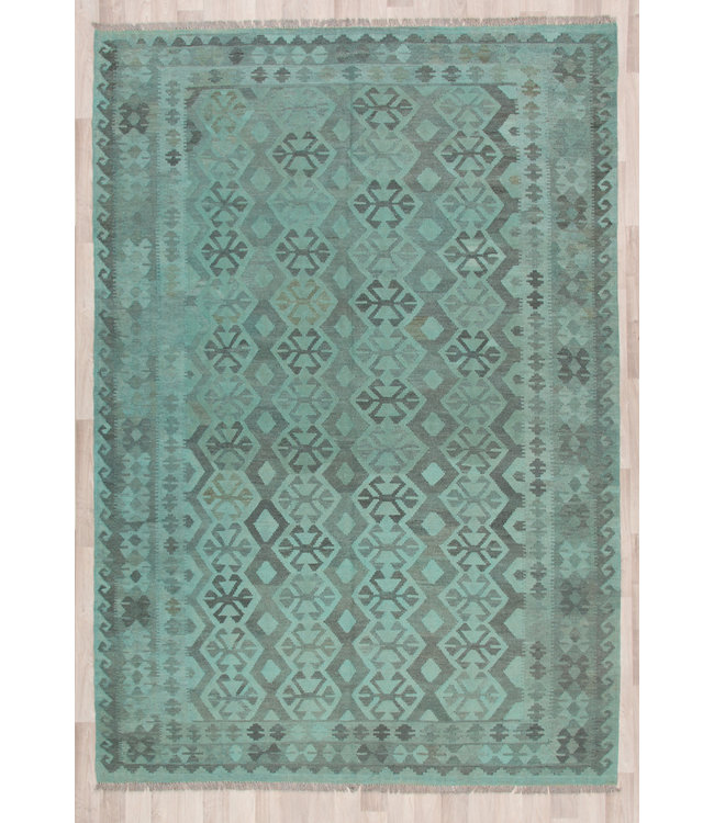 300x198 cm Handmade Afghan Kilim Area Rug Wool Carpet
