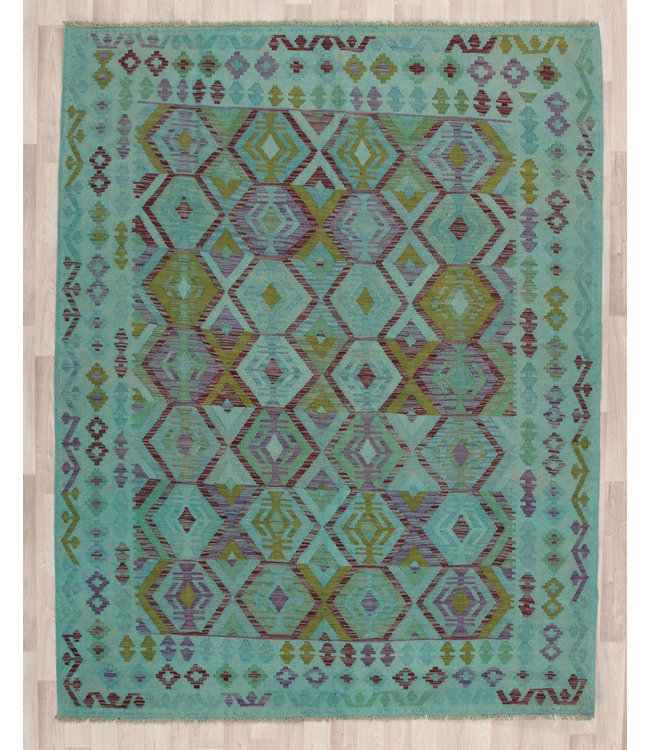 251x198 cm Handgemacht Wolle Kelim Teppich Orientteppich