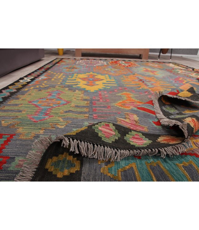 300x206 cm Handgeweven Traditionele Kelim Tapijt Wol