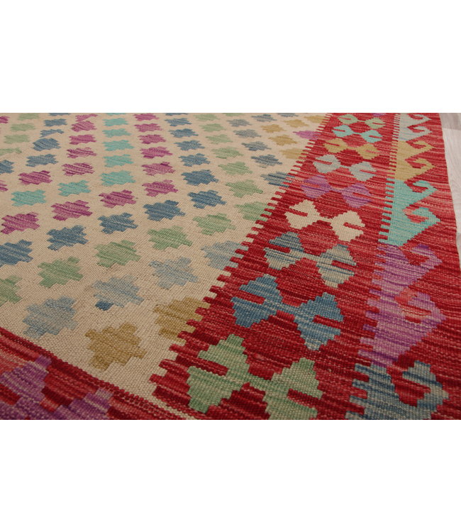 247x172cm Handgemacht modern Wolle Kelim Teppich Orientteppich