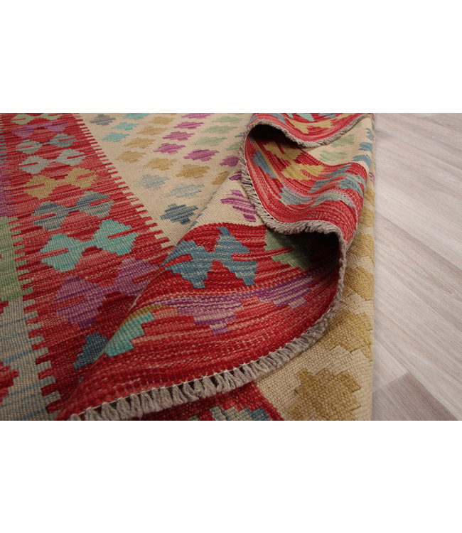 247x172 cm Handmade Afghan modern Kilim Area Rug Wool Carpet