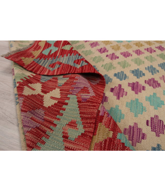 247x172 cm Handmade Afghan modern Kilim Area Rug Wool Carpet