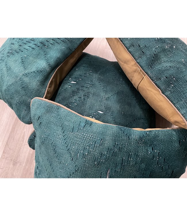 4x kilim cushion cover ca 45x45 cm with filling