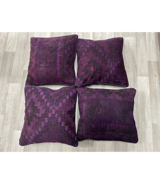 4x kelim kussens ca 45x45 cm met vulling