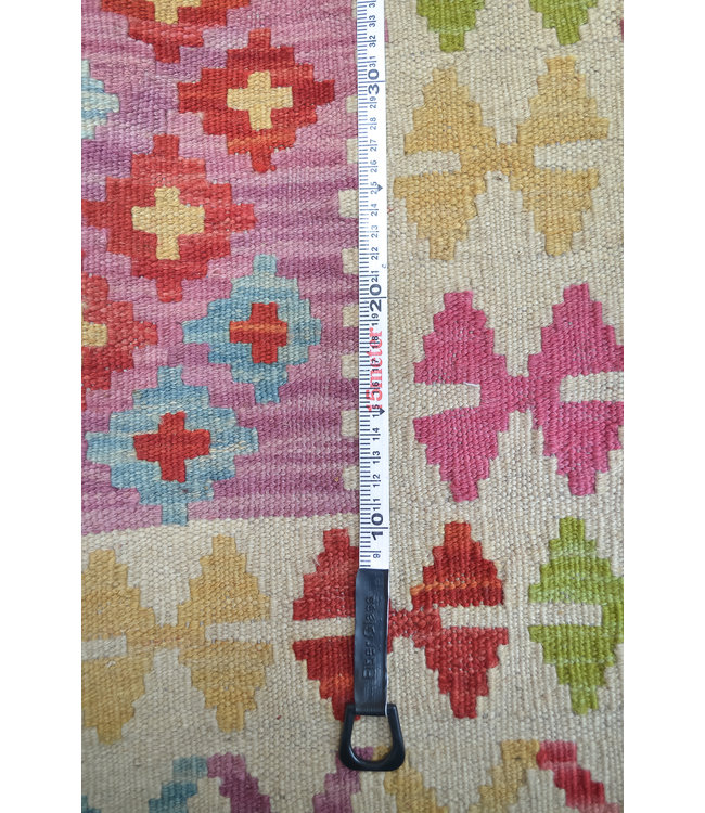 192x155 cm Handgemacht Wolle Kelim Teppich Orientteppich