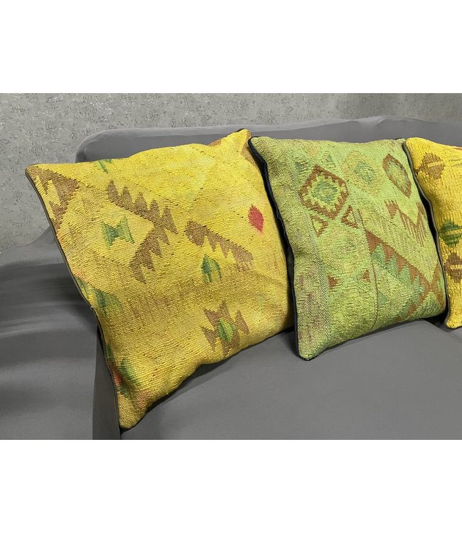 4x kelim kussens ca 45x45 cm met vulling