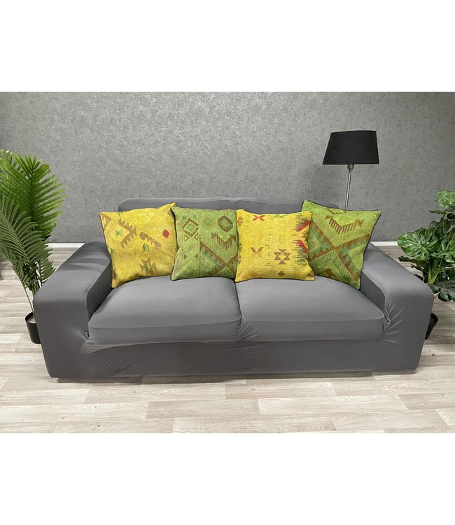 4x kilim cushion cover ca 45x45 cm with filling