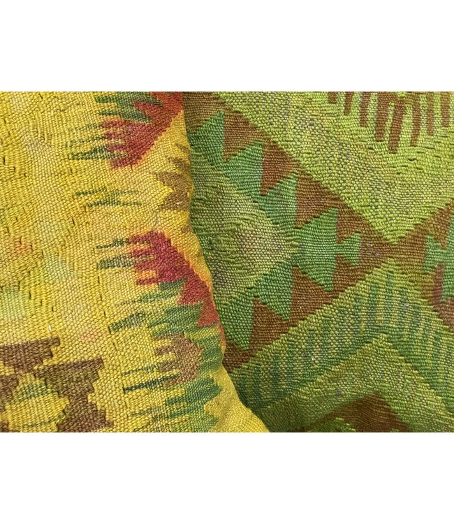 4x kelim kussens ca 45x45 cm met vulling