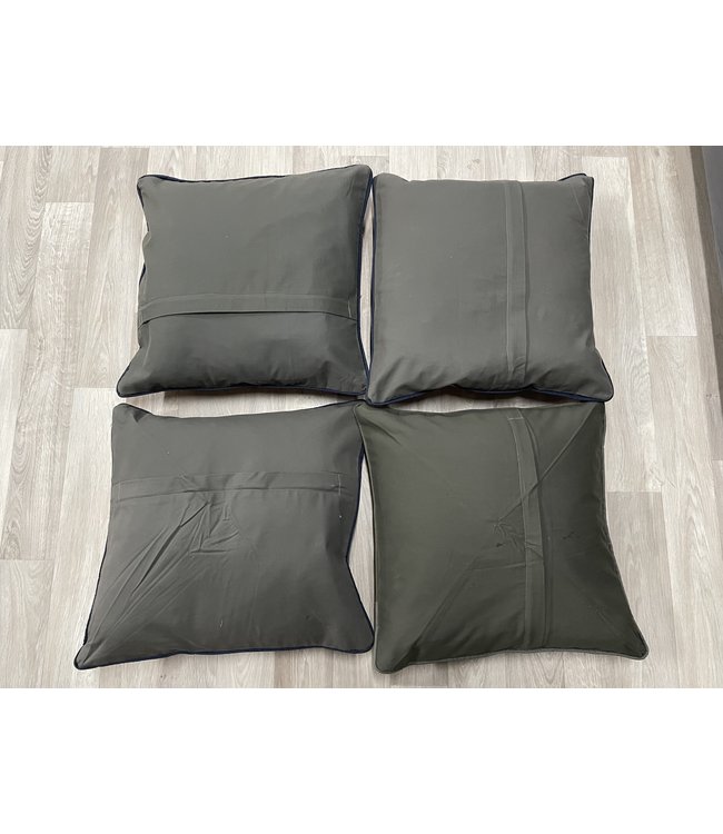 4x kelim kussens ca 45x45 cm met vulling