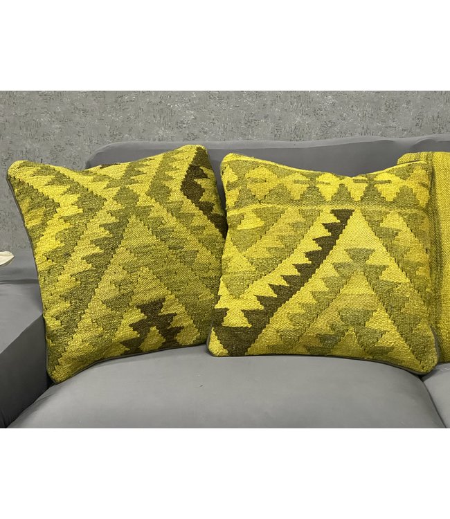 4x kelim kussens ca 45x45 cm met vulling