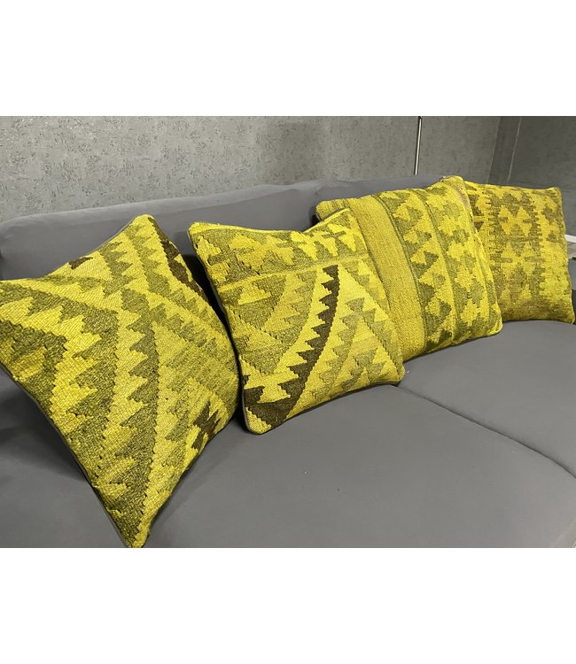 4x kilim cushion cover ca 45x45 cm with filling
