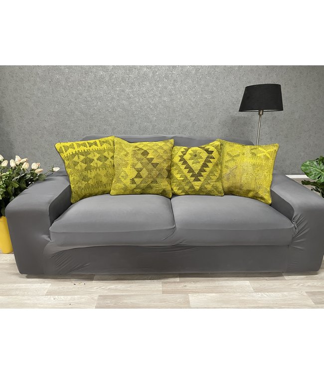 4x kelim kussens ca 45x45 cm met vulling
