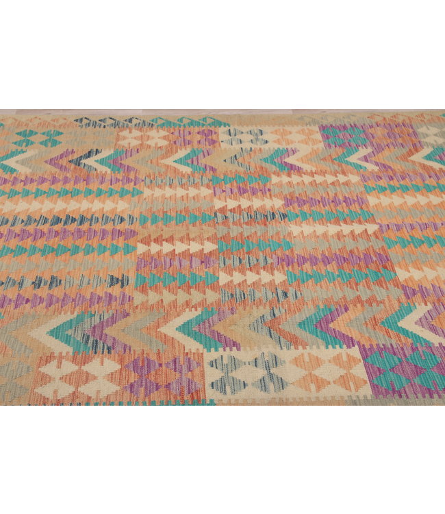 241x166 cm Handgemacht Wolle Kelim Teppich Orientteppich