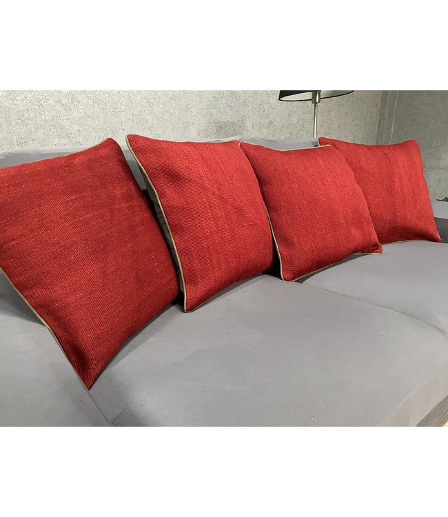 4x kilim cushion cover ca 45x45 cm with filling