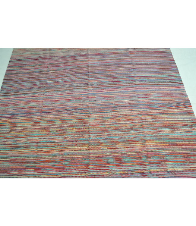 195x148 cm Handgeweven Kelim Tapijt Wol