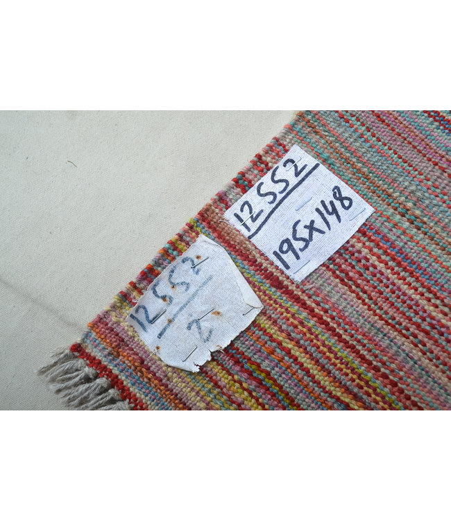 195x148 cm Handmade Afghan Kilim Area Rug Wool Carpet