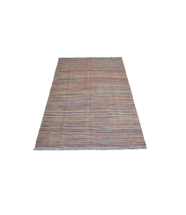 200x129 cm Handmade Afghan Kilim Area Rug Wool Carpet